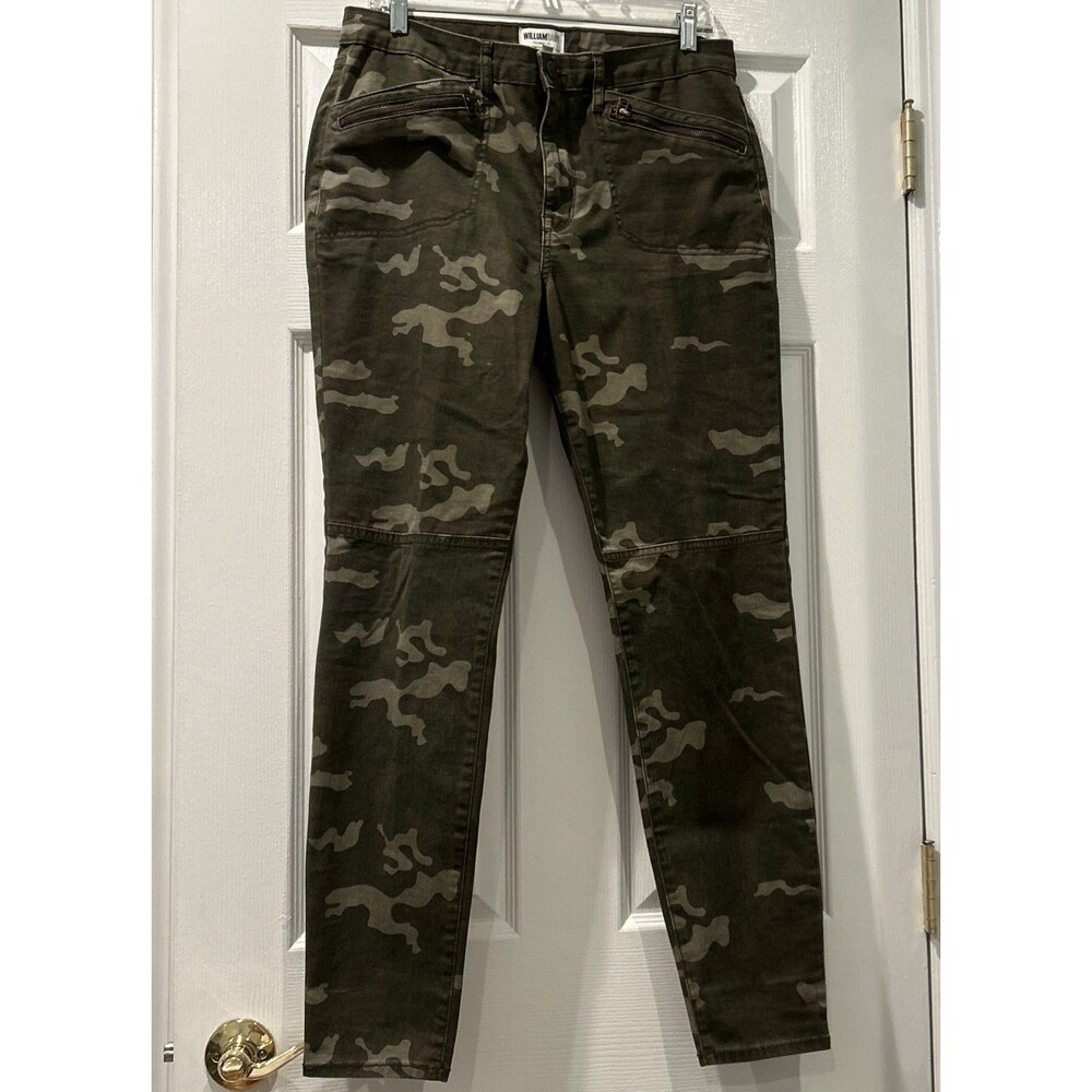 William Rast By Justin Timberlake Womenâs Green Camo Jeans Size 31